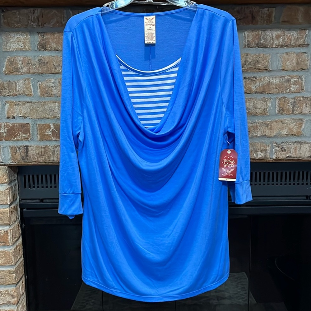 NWT Faded Glory cowl neck top